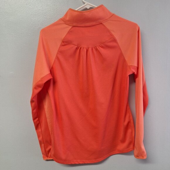 Cabelas Guidewear Lightweight Long Sleeve Shirt Salmon Orange Bright Women Small - Picture 3 of 10